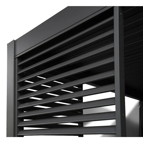 Panel Żaluzjowy Stały 123 cm - Pergola tarasowa MIRADOR Deluxe i Premium 111 - Antracyt