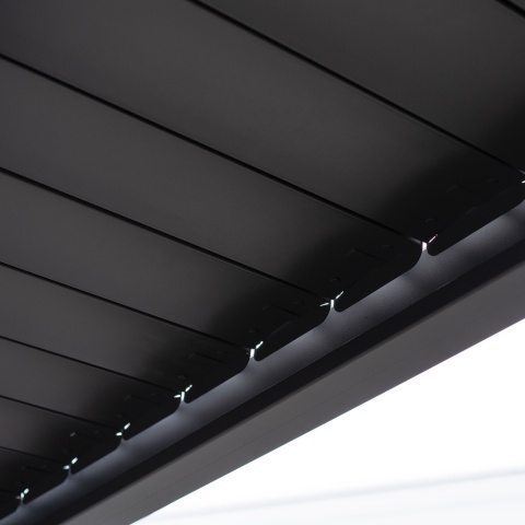Pergola Tarasowa Premium 111 3 x 4 m Aluminiowa Wolnostojąca z Regulowanymi Lamelami Antracyt