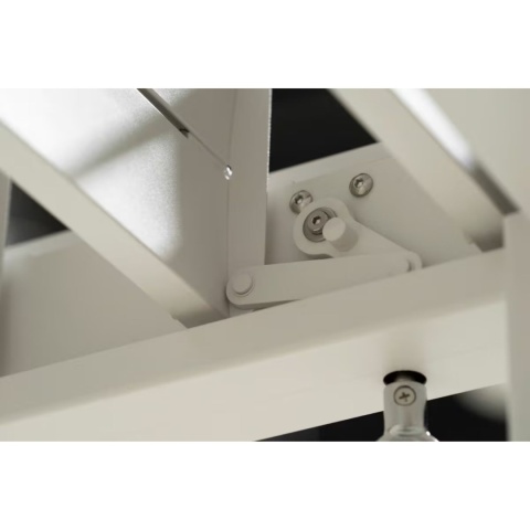 Pergola tarasowa aluminiowa Deluxe 111 3x3m biała wolnostojąca Full-Alu – szczegół złącza i mocowania śrubowego