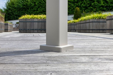 Pergola Tarasowa Deluxe 111 3 x 3 m Wolnostojąca Ogrodowa Full-Alu Szara