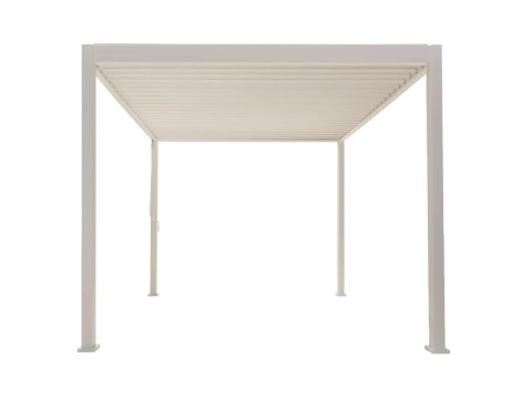 Pergola Tarasowa Deluxe 111 3 x 4 m Aluminiowa z Regulowanymi Lamelami Szara