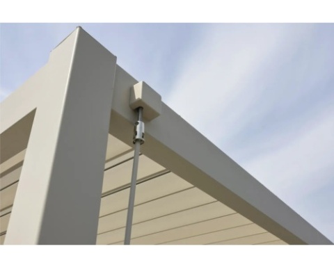Pergola Tarasowa Premium 111 3 x 4 m Rama Aluminiowa z Regulowanymi Lamelami Szara | Montaż Do Ściany