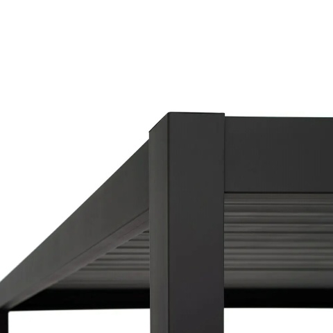 Pergola Tarasowa Deluxe 111 3 x 4 m Aluminiowa z Regulowanymi Lamelami Antracyt