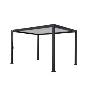 Pergola Tarasowa Premium 111 3 x 4 m Wolnostojąca Ogrodowa Rama Aluminiowa Antracyt