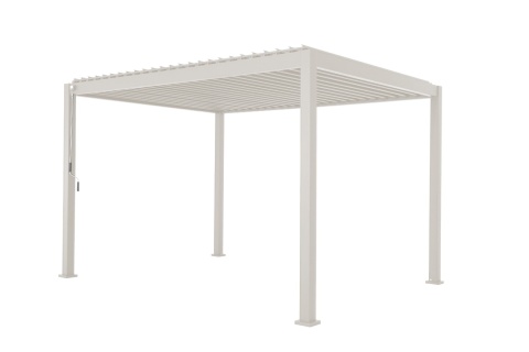 Pergola Tarasowa Premium 111 3 x 4 m Wolnostojąca Ogrodowa Rama Aluminiowa Biała