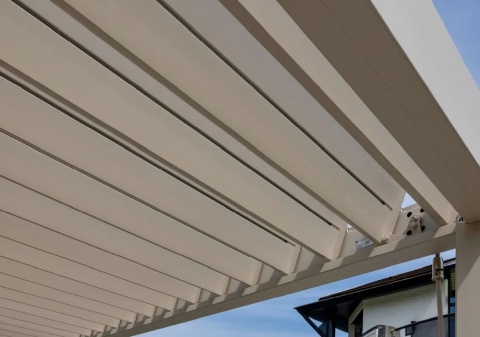 Pergola Tarasowa Premium 111 3 x 4 m Wolnostojąca Ogrodowa Rama Aluminiowa Szara