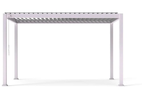 Pergola Tarasowa Premium 111 3 x 4 m Wolnostojąca Ogrodowa Rama Aluminiowa Szara