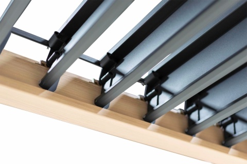 Pergola Tarasowa Premium 111 3 x 4 m Wolnostojąca Ogrodowa Rama Aluminiowa Dąb