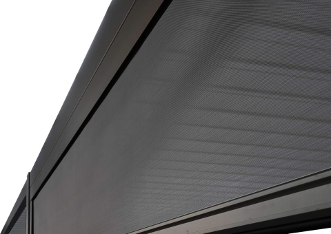 Górna kaseta z mechanizmem zwijającym rolety przeciwsłonecznej 3m do pergoli Mirador antracyt