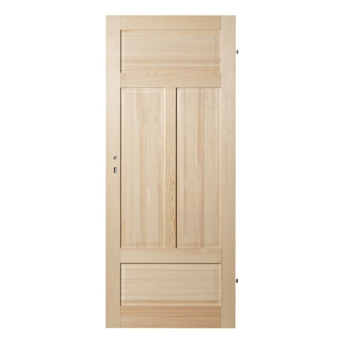 Skrzydło Bezsęczne Klasyczne Pełne Sosna Drewniane Wewnętrzne