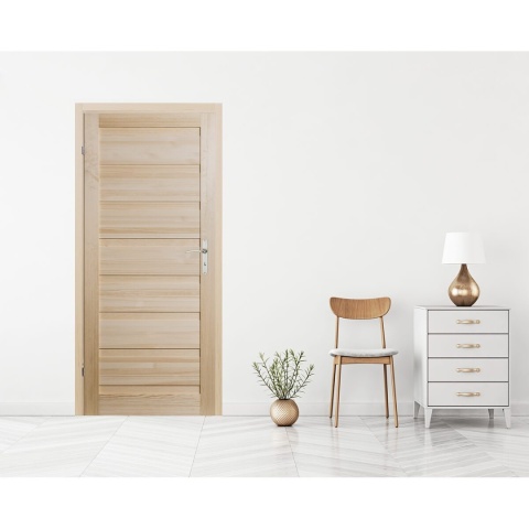 Skrzydło Bezsęczne Oktawa Sosna PEŁNE Drewniane Wewnętrzne