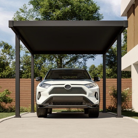 Carport Wiata Samochodowa MIRADOR 111 Przemium - 3 x 5 m Antracyt Nordvic BESTSELLER