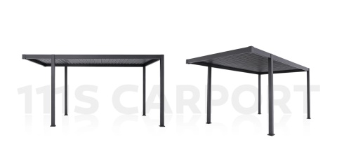 Carport Wiata Samochodowa MIRADOR 111 Przemium - 3 x 5 m Antracyt Nordvic BESTSELLER