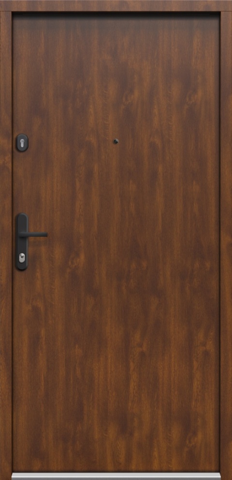 Drzwi Wejściowe GERDA SIMPLY RC2 do mieszkań Orzech Pełne 60mm SZYBKA REALIZACJA