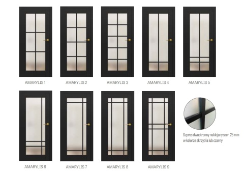 Drzwi Wewnętrzne AMARYLIS Erkado Przylgowe Bezprzylgowe Kolory Modele