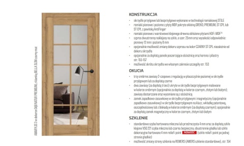 Drzwi Wewnętrzne AMARYLIS Erkado Przylgowe Bezprzylgowe Kolory Modele