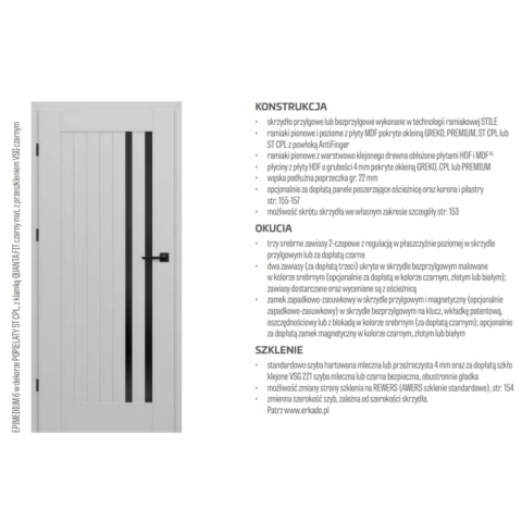 Drzwi Wewnętrzne Epimedium Erkado Przylgowe Bezprzylgowe Kolory Modele