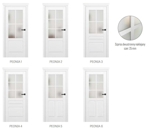 Drzwi Wewnętrzne Lakierowane UV PIEONIA Erkado