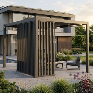 Panel Pionowy 113 cm do pergoli 3,6m Mirador Deluxe i Premium 111 - Antracyt