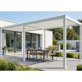 Pergola Tarasowa Aluminiowa MIRADOR 111 Deluxe 3x6 m Biała