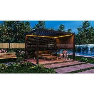 Pergola Tarasowa Aluminiowa SMART MIRADOR 111 Deluxe 3x4 Pilot + LED