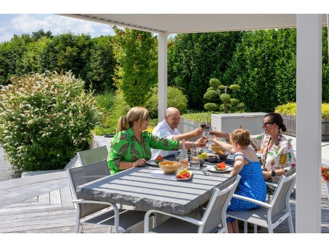 Pergola Tarasowa Aluminiowa MIRADOR 111 Deluxe 3x6 m Jasnoszara Grau