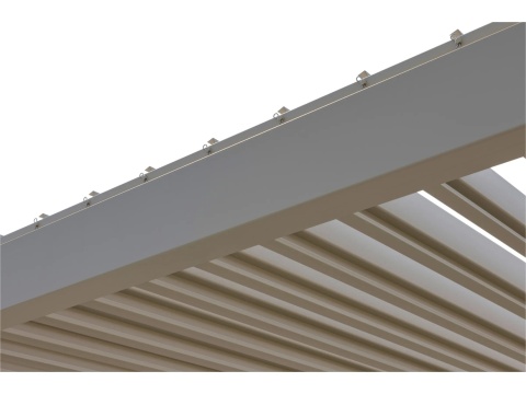 Pergola Tarasowa Aluminiowa MIRADOR 111 Deluxe 3x6 m Jasnoszara Grau