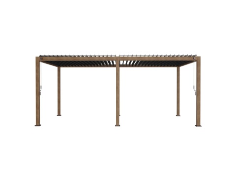 Pergola Tarasowa Aluminiowa MIRADOR 111 Deluxe 3x6 m Dąb