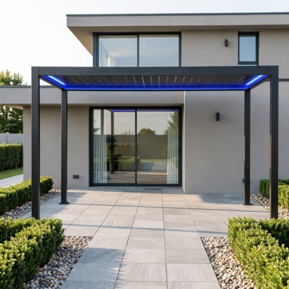 Pergola Tarasowa Aluminiowa SMART MIRADOR 111 Deluxe 3x4 Pilot + LED