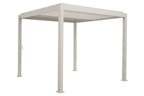 Pergola Tarasowa Deluxe 111 3,6 x 3,6 m Wolnostojąca Ogrodowa Full-Alu Biała