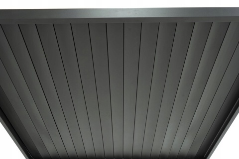 Spód dachu pergoli stalowej Mirador 80 BBQ z lamelami