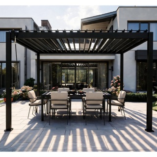Pergola aluminiowa 3 x 3,6m wolnostojąca tarasowa MIRADOR Basic 88 Antracyt