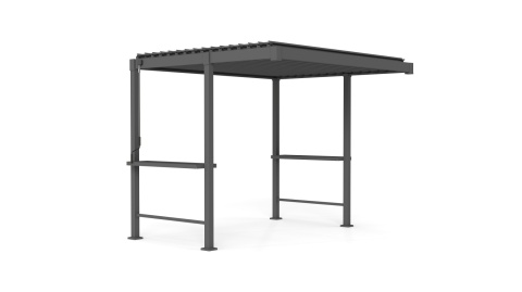Pergola stalowa Mirador 80 BBQ antracyt 3x2,5 m widok produktu