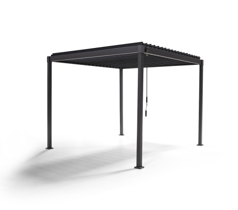 Pergola wolnostojąca tarasowa MIRADOR Solid 80 - 3 x 2,4 m Antracyt | PRZEDSPRZEDAŻ |