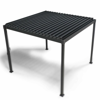 Pergola wolnostojąca tarasowa MIRADOR Solid 80 - 3 x 2,4 m Antracyt | PRZEDSPRZEDAŻ |