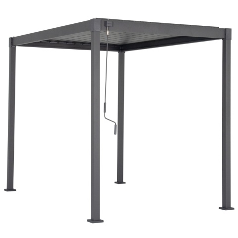 Pergola wolnostojąca tarasowa MIRADOR Solid 80 - 3 x 2 m Antracyt