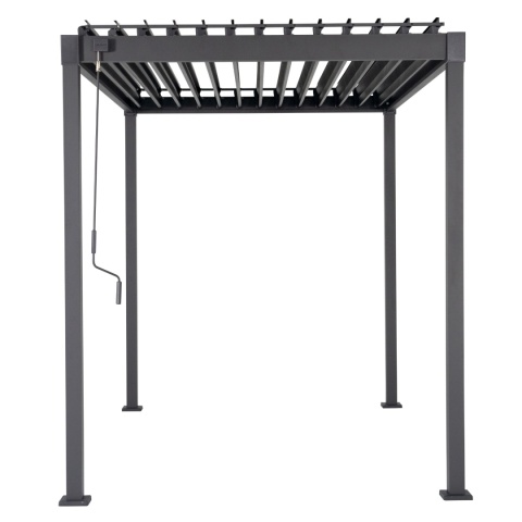 Pergola wolnostojąca tarasowa MIRADOR Solid 80 - 3 x 2 m Antracyt
