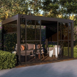 Przesuwne drzwi do pergoli 3,6m Mirador Deluxe i Premium 111 - Antracyt