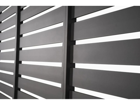 Panel Żaluzjowy H Mirador 93 cm - Panel Poziomy Do Pergoli 111 3 m Premium i Deluxe antracyt