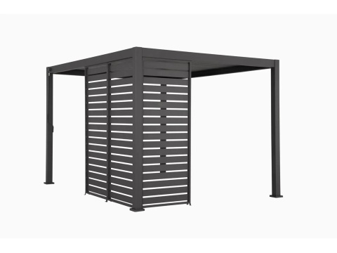 Panel Żaluzjowy H Mirador 93 cm - Panel Poziomy Do Pergoli 111 3 m Premium i Deluxe antracyt