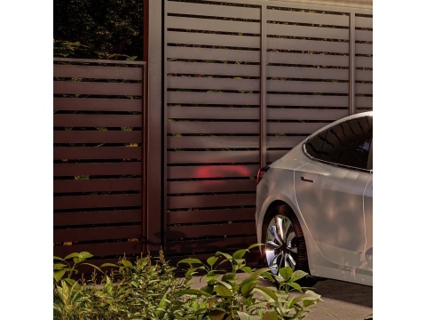 Panel Żaluzjowy H Mirador 123 cm - Panel Poziomy Do Pergoli 111 4 m Premium i Deluxe antracyt