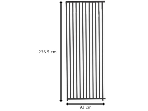 Panel Pionowy 93 cm do pergoli 3m Mirador Deluxe i Premium 111 - Antracyt