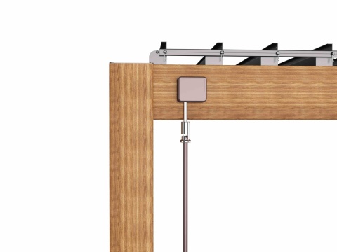 Pergola Tarasowa Aluminiowa MIRADOR 111 Deluxe 3x4 m Dąb Wiśniowy