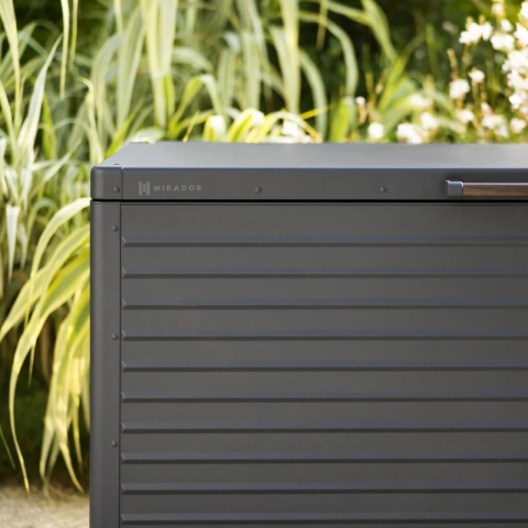 Skrzynia Ogrodowa Aluminiowa Mirador Premium H 662 L Antracyt Trwała i Wodoodporna