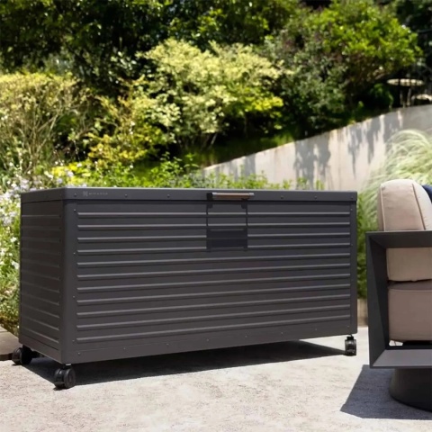 Skrzynia Ogrodowa Aluminiowa Mirador Premium H 662 L Antracyt Trwała i Wodoodporna