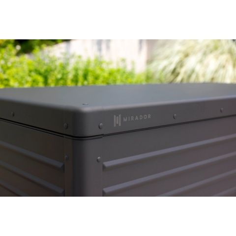 Skrzynia Ogrodowa Aluminiowa Mirador Premium H 776 L Antracyt Trwała i Wodoodporna