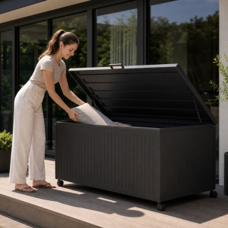 Skrzynia Ogrodowa Aluminiowa Mirador Premium V 1099 L Antracyt Trwała i Wodoodporna