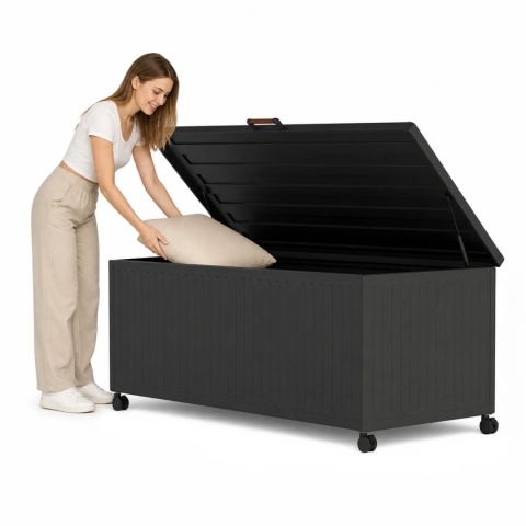 Skrzynia Ogrodowa Aluminiowa Mirador Premium V 1099 L Antracyt Trwała i Wodoodporna