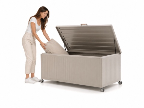 Skrzynia Ogrodowa Aluminiowa Mirador Premium V 1099 L Grau Trwała i Wodoodporna