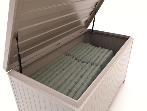 Skrzynia Ogrodowa Aluminiowa Mirador Premium V 662 L Grau Trwała i Wodoodporna
